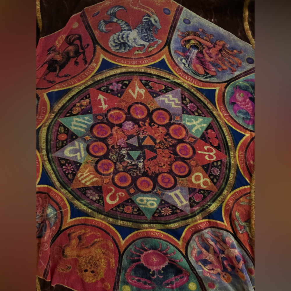 Jean Paul Gaultier Zodiac Graphic Turtleneck top -vintage rare - Picture 1 of 8